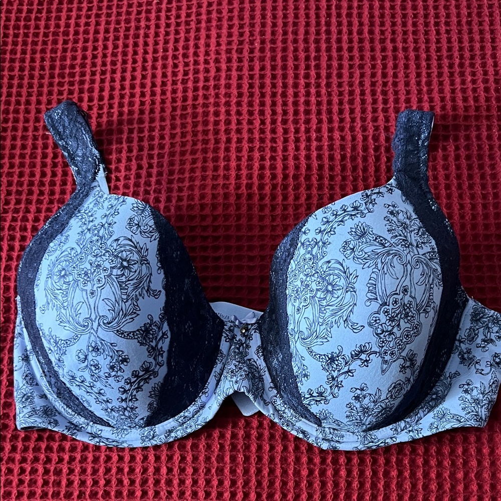 Soma Floral Lace Bra - Blues